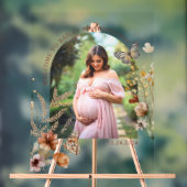 Symbole acrylique du baby shower Boho (Neutre)