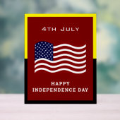 Symbole acrylique du Jour de l'Indépendance - USA  (Neutre)