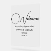 SYMBOLE ACrylique Élégant mariage Bienvenue (Angle)