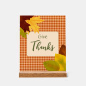 SYMBOLE ACrylique En vichy Thanksgiving Automne (Recto)