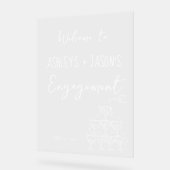 SYMBOLE ACrylique fiançailles dessiné à la main (Angle)