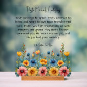 Symbole acrylique fleur sauvage d'appréciation du  (Neutre)