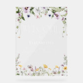 SYMBOLE ACrylique fleur sauvage Fête des mariées B (Recto)