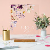 SYMBOLE ACrylique Floral Open Bar (Mariage)
