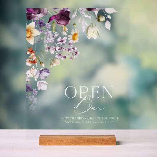 SYMBOLE ACrylique Floral Open Bar (Neutre)