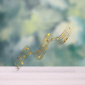 Symbole acrylique Gold Musical Notes (Neutre)