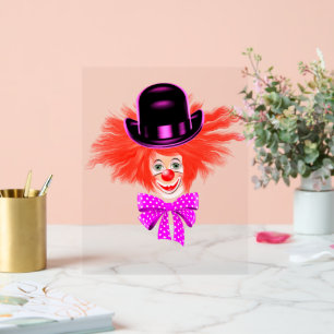SYMBOLE ACrylique Happy Clown Funny