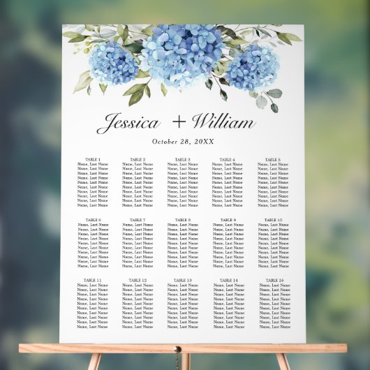 Symbole acrylique Hydrangea 15 Tables SEATING CHAR (Neutre)