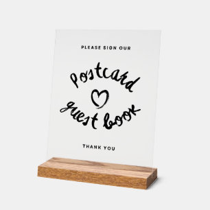 Symbole acrylique Mariage de carte postale