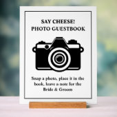 Symbole acrylique Mariage du livre d'or photo (Neutre)