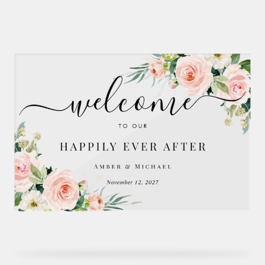 SYMBOLE ACrylique Mariage Fleur Joyeux (Recto)