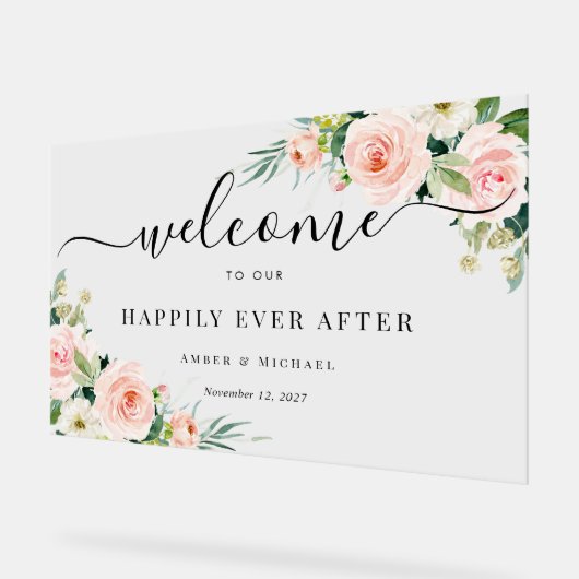 SYMBOLE ACrylique Mariage Fleur Joyeux (Angle)