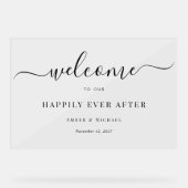 Symbole Acrylique Mariage moderne Joyeux (Recto)