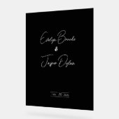 SYMBOLE ACrylique Mariage noir moderne (Angle)