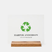 Symbole acrylique minimal écologique moderne (Recto)