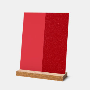 Symbole acrylique moderne à fente rouge tomate - P