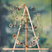 Symbole acrylique Papillon Boho Baby Douche