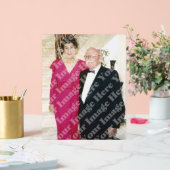 Symbole acrylique photo vertical personnalisé (Mariage)