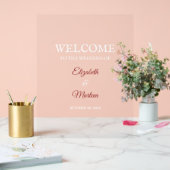 Symbole acrylique rouge et blanc pour le Mariage d (Mariage)