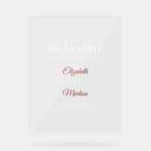 Symbole acrylique rouge et blanc pour le Mariage d (Recto)