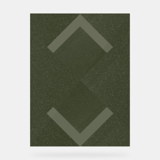 Symbole acrylique textuel de la mousse géométrique (Recto)