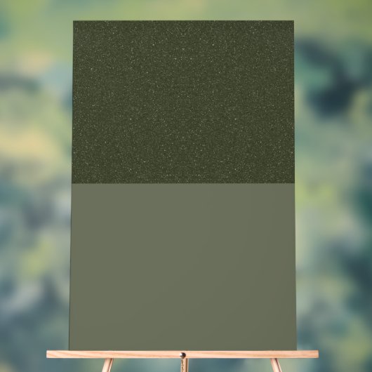 Symbole Acrylique Vert Moss Personnalisé À Deux To (Neutre)