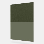 Symbole Acrylique Vert Moss Personnalisé À Deux To (Angle)