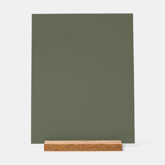 Symbole Acrylique Vert mousse personnalisé (Recto)