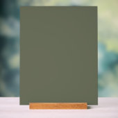 Symbole Acrylique Vert mousse personnalisé (Neutre)