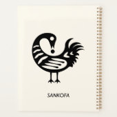Symbole Adinkra africain sankofa Planner (Dos)