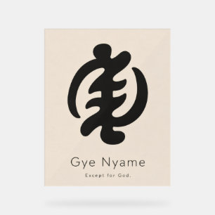Symbole Adinkra Gye Nyame Héritage Africain Mini