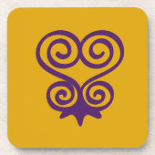 Symbole Adinkra (Sankofa) Dessous de verre (Devant)