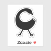 Symbole Adinkra (Sankofa) Sticker en vinyle (Feuille)