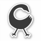 Symbole Adinkra (Sankofa) Sticker en vinyle (Devant)