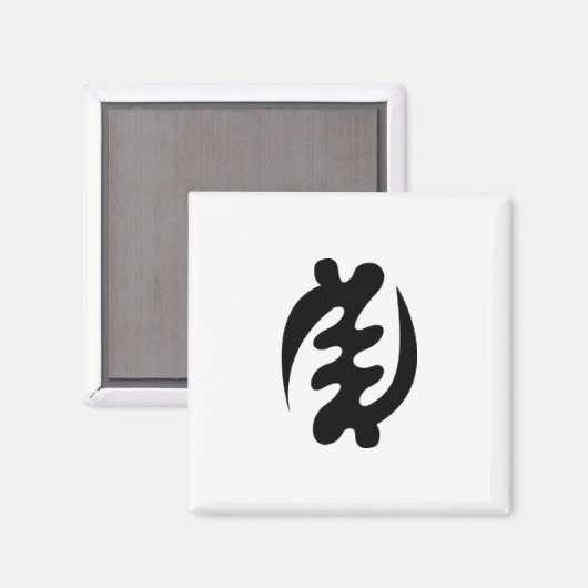 Symbole Adinkra - Sauf Dieu Magnet (Recto/Verso)
