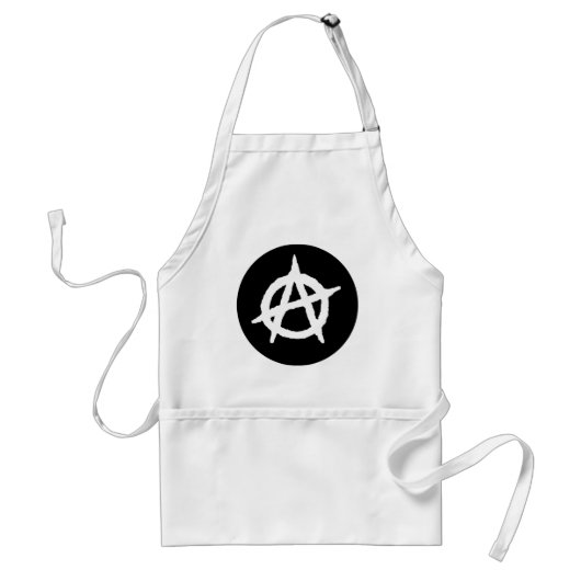 Symbole anarchique tablier adulte (Devant)