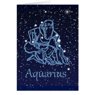 Symbole Aquarius Constellation et Zodiaque avec ét