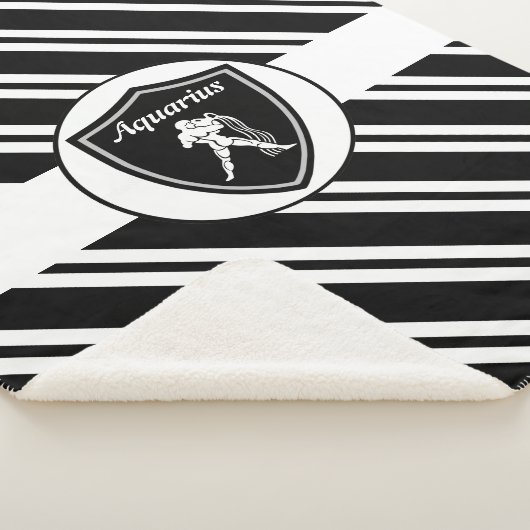 Symbole Aquarius couverture sherpa (3/4)