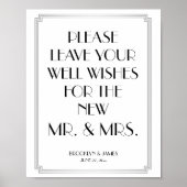 Symbole Art Déco Gatsby Silver 8x10 (Devant)