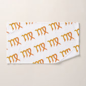 Symbole astrologique Virgo Gold Zodiac (Serviette à main)