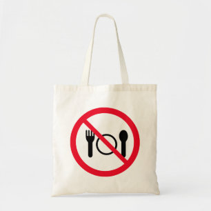 Symbole Aucun Cercle rouge Sac fourre-tout budgé