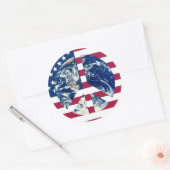 Symbole autocollant Peace USA (Enveloppe)