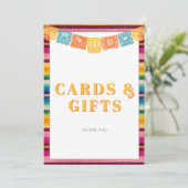 Symbole Baby shower Cadeaux de cartes Fiesta Mexic (Debout devant)
