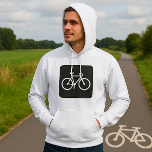 SYMBOLE Bicyclette Noir Et Blanc Sweat - shirt à c