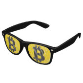 Symbole Bitcoin Lunettes de soleil rétros (Angulaire)
