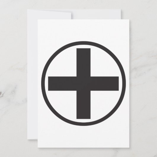 Symbole Black Plus Invitations (Devant)