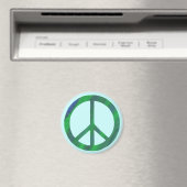 SYMBOLE Bleu Vert DE LA PAIX Magnets (In Situ (Lave-vaisselle))