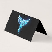 Symbole caducee polygonale or (Back)