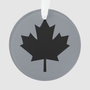 Symbole canadien de feuille d'érable noire