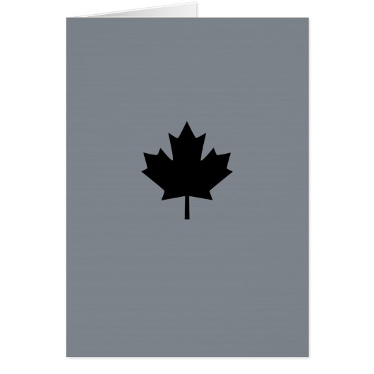 Symbole canadien de feuille d'érable noire (Devant)